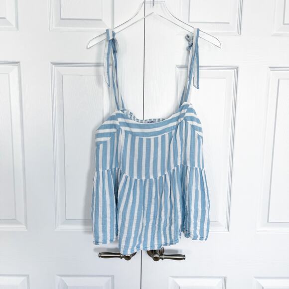 Old Navy Sleeveless Tie Strap Striped Cami - Picture 2 of 9